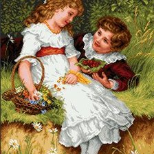 Схема вышивки «Первая любовь»