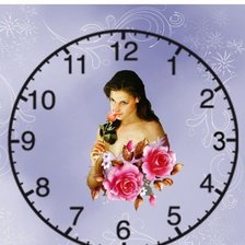 девушка с цветами