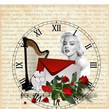 Схема вышивки «часы»