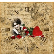 Схема вышивки «часы»