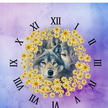 Схема вышивки «часы»