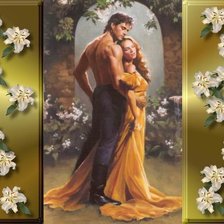 Схема вышивки «двое»