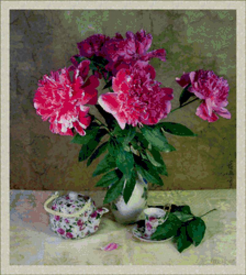 пионы - пионы, букет, цветы - предпросмотр