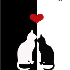 Схема вышивки «кошки»