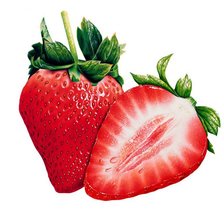 Схема вышивки «клубника»