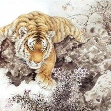 Схема вышивки «Тигр»