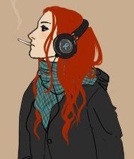 Схема вышивки «Дым сигарет»