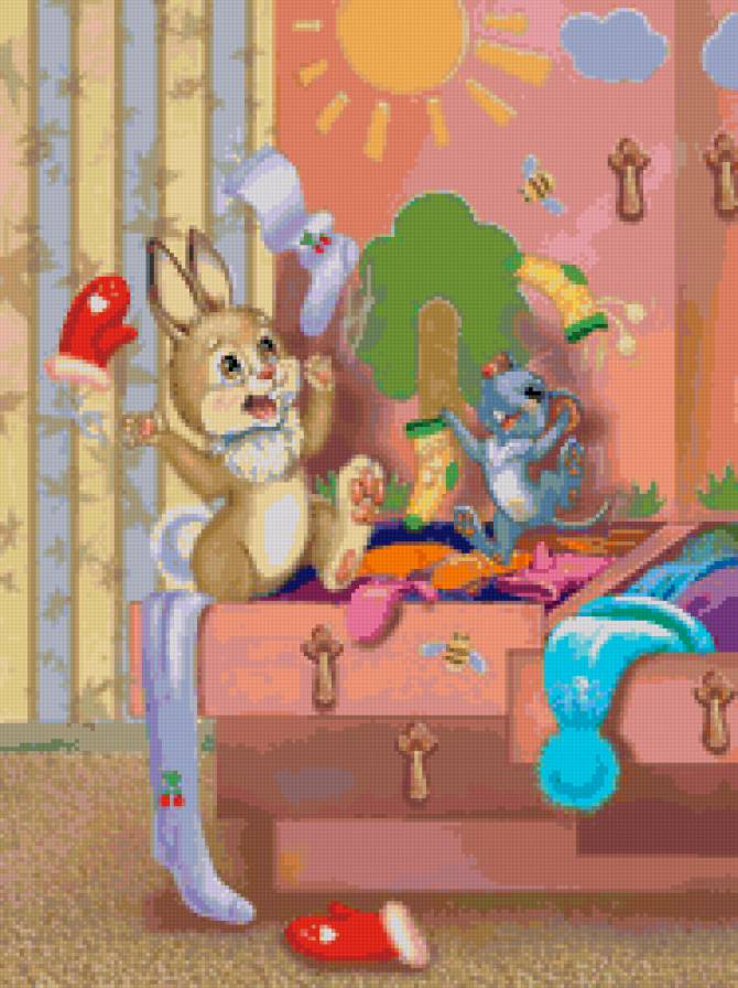 Озорники - животные, открытка, мультяшки - предпросмотр