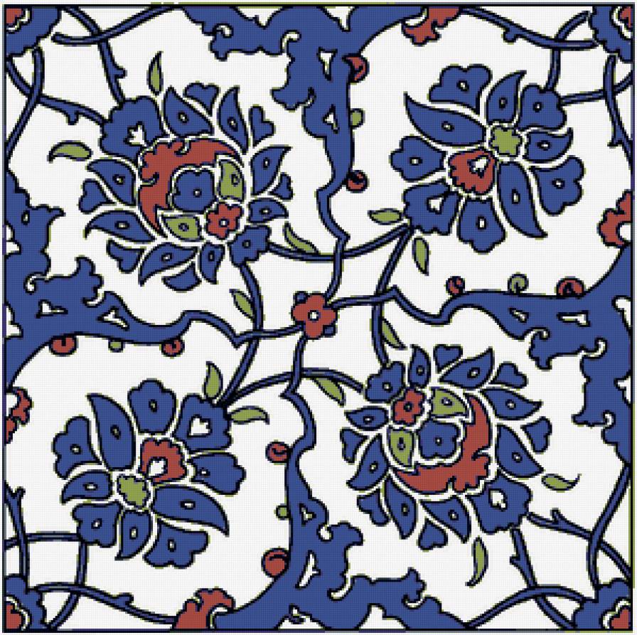 Подушка в турецком стиле. - орнамент, восток, узор - предпросмотр