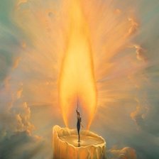 Схема вышивки «свеча»