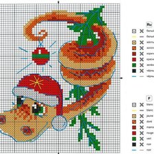 Схема вышивки «Готовая схема Змейка»