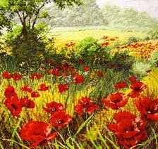 Схема вышивки «Маковое поле»