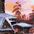Предпросмотр схемы вышивки «Зимний закат» (№116863)
