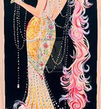 Схема вышивки «Ретро-гламур»