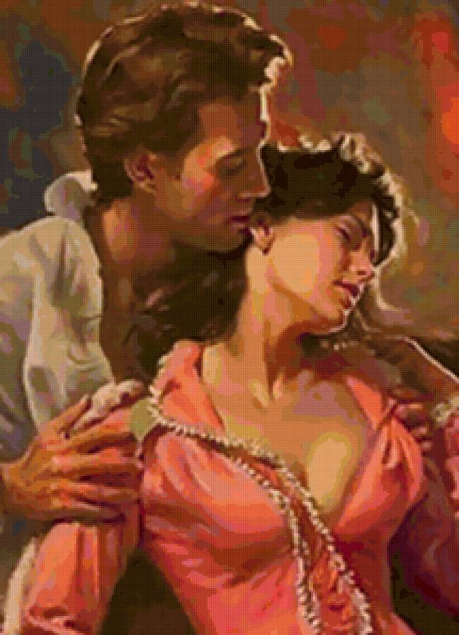 огненная страсть - 2 - красота, иллюстрация, картина, пара, любовь - предпросмотр