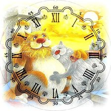 Схема вышивки «мечтающие котики»