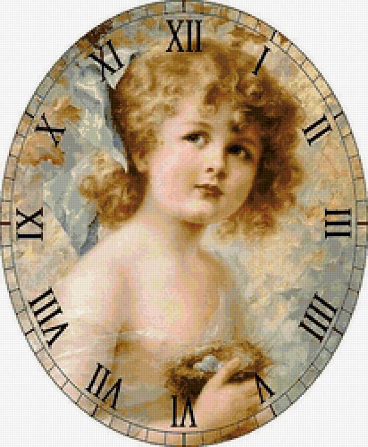 часы - часы, ребенок, винтаж, ретро, девочка - предпросмотр