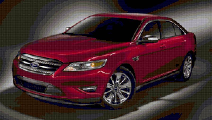 Машина - форд, красный - предпросмотр