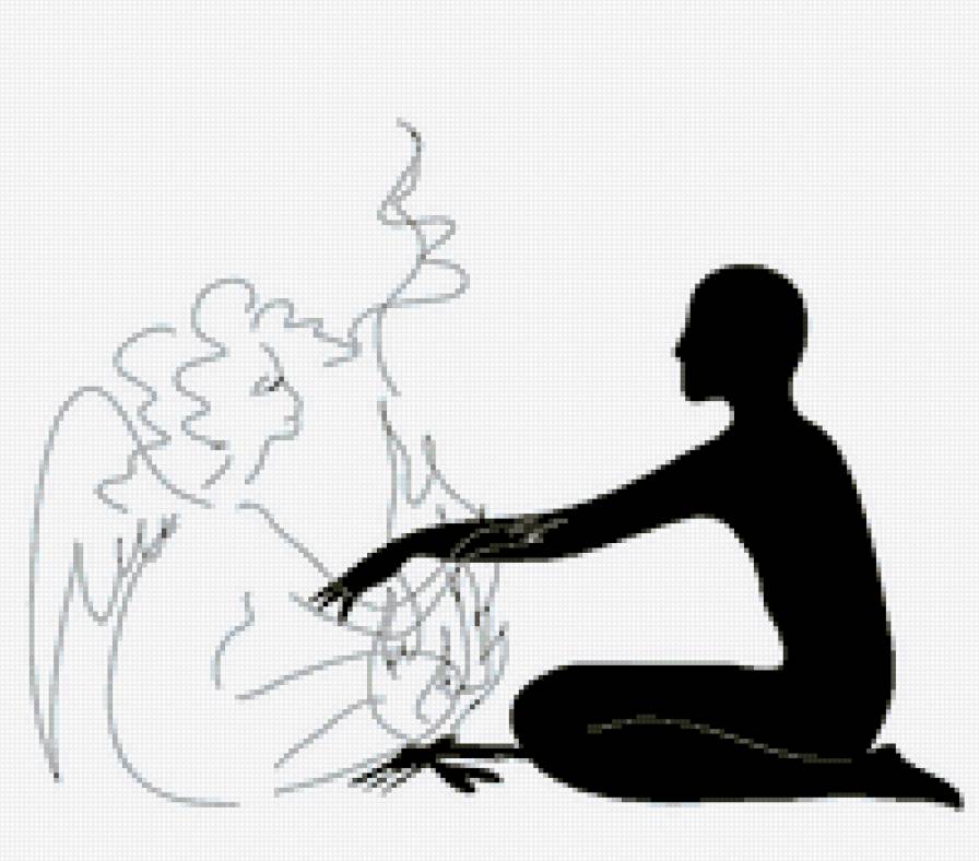 ОГОНЬ МЕЧТЫ. - монохром.фантазия - предпросмотр