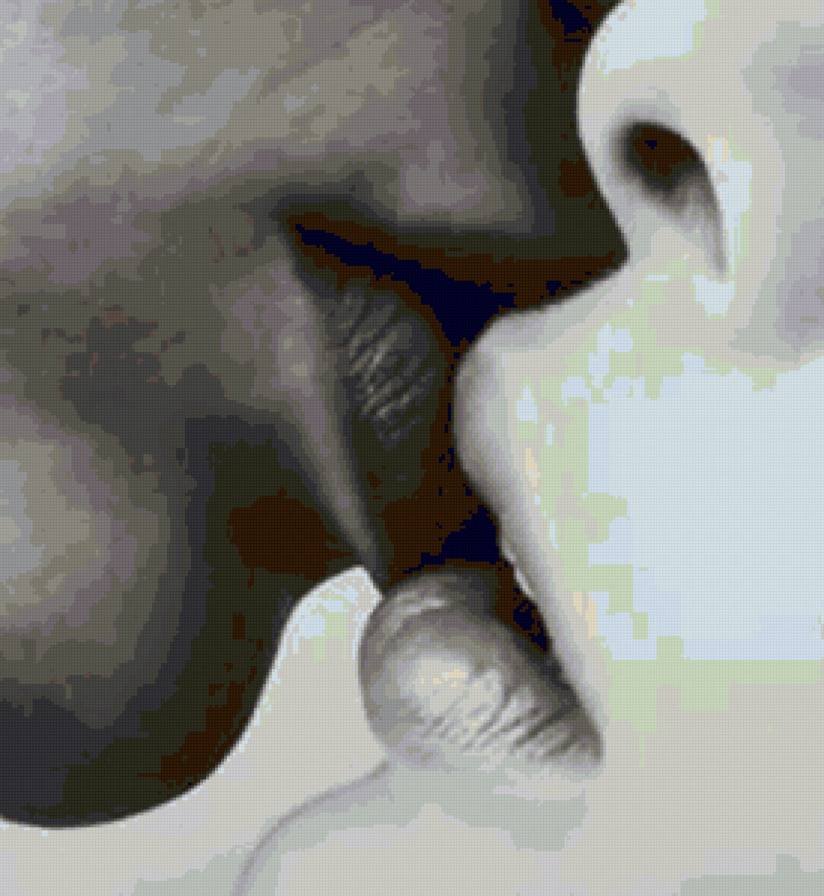 Поцелуй - любовь, нежность, пара, поцелуй - предпросмотр