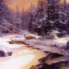 Схема вышивки «Серия "Пейзаж. Зима"»