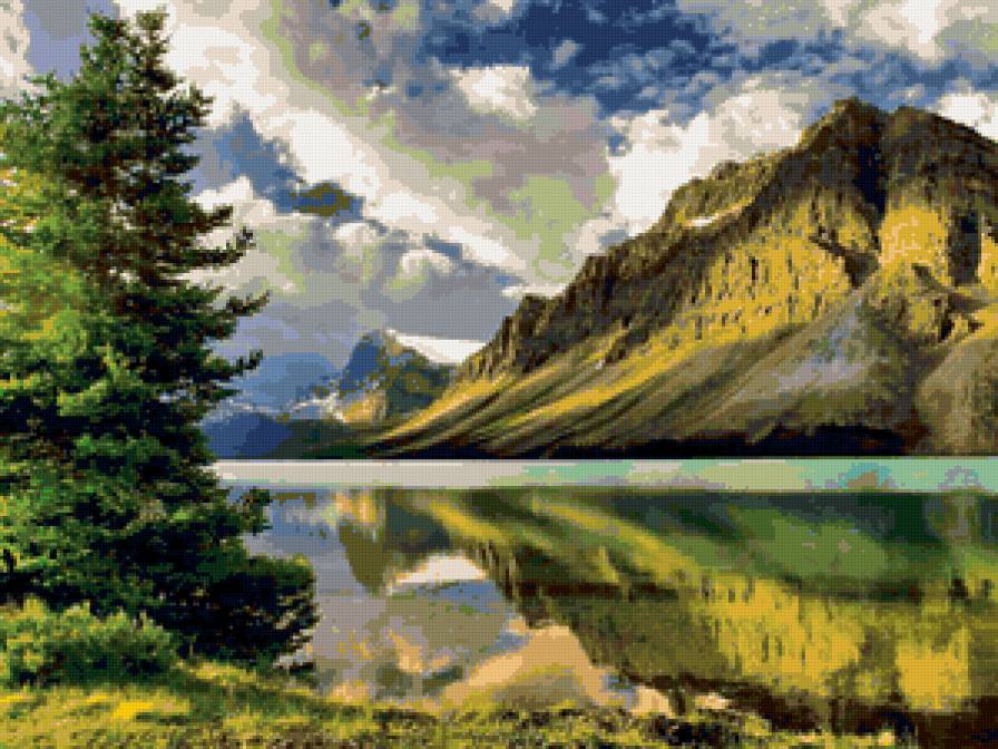 Серия "Пейзажи" - горы, пейзаж, озеро - предпросмотр