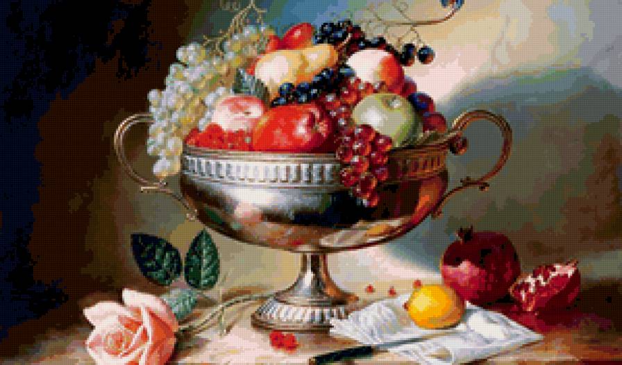 №117662 - натюрморт с фруктами - предпросмотр