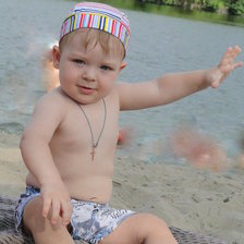 Схема вышивки «на пляже»