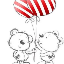 Схема вышивки «мишки»