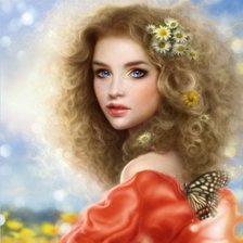 Схема вышивки «ангел»