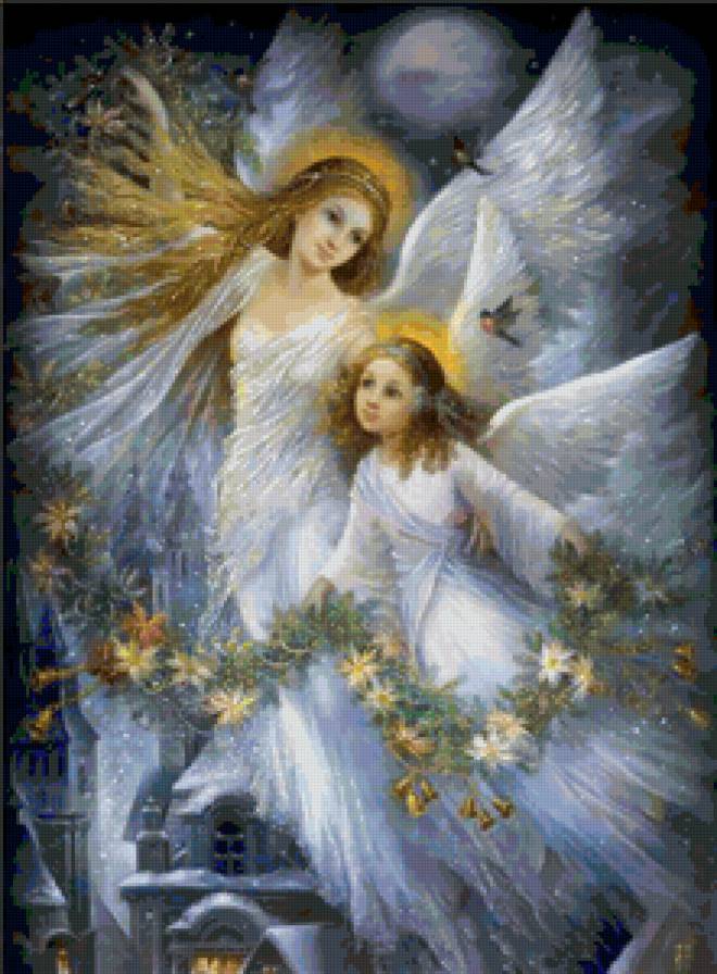 Серия "Ангелы" - дети, ангелы, пейзаж - предпросмотр