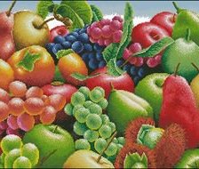 Схема вышивки «фрукты»