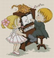 Схема вышивки «трио»