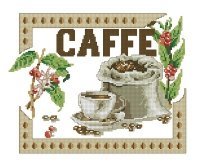 Схема вышивки «кофе»