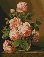 Схема вышивки «розы»