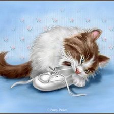 Схема вышивки «Кот»