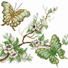 Схема вышивки «Бабочка»