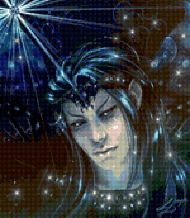 Эльфийская звезда - эльф, фэнтези - предпросмотр