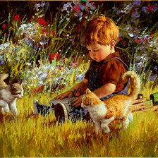 Схема вышивки «Счастливое детство.»