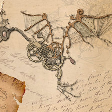 Схема вышивки «старинный манускрипт»