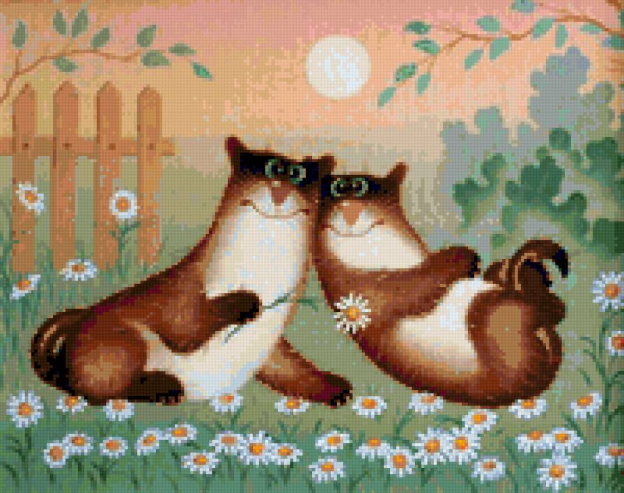 детский рисунок - коты - предпросмотр