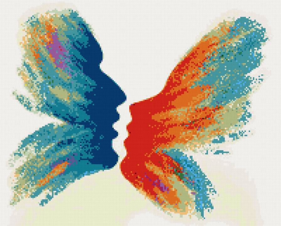 любовь - детям до 16, картина, абстракция - предпросмотр