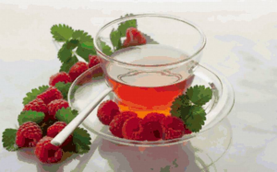 Малиновое утро - натюрморт - предпросмотр