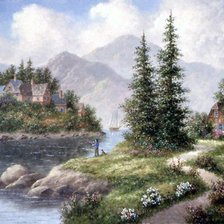 Схема вышивки «Серия "Пейзажи"»