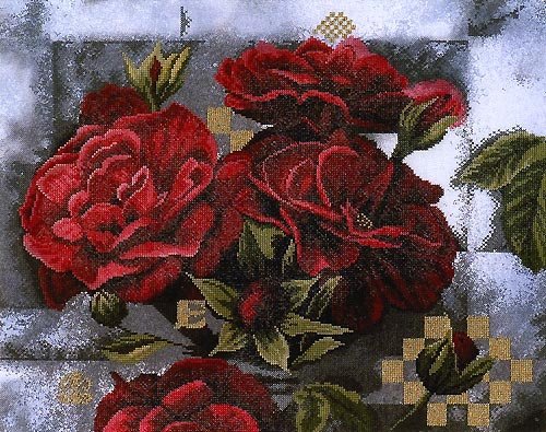 Розы - цветы, букет, ваза - оригинал