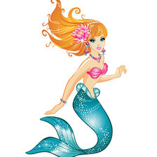 Схема вышивки «Русалочка»