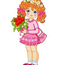 Схема вышивки «Девочка»