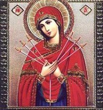 Схема вышивки «семистрельная богоматерь»