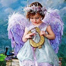 Схема вышивки «ангелок»