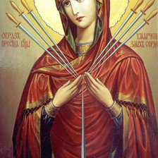 Схема вышивки «семистрельная богоматерь»